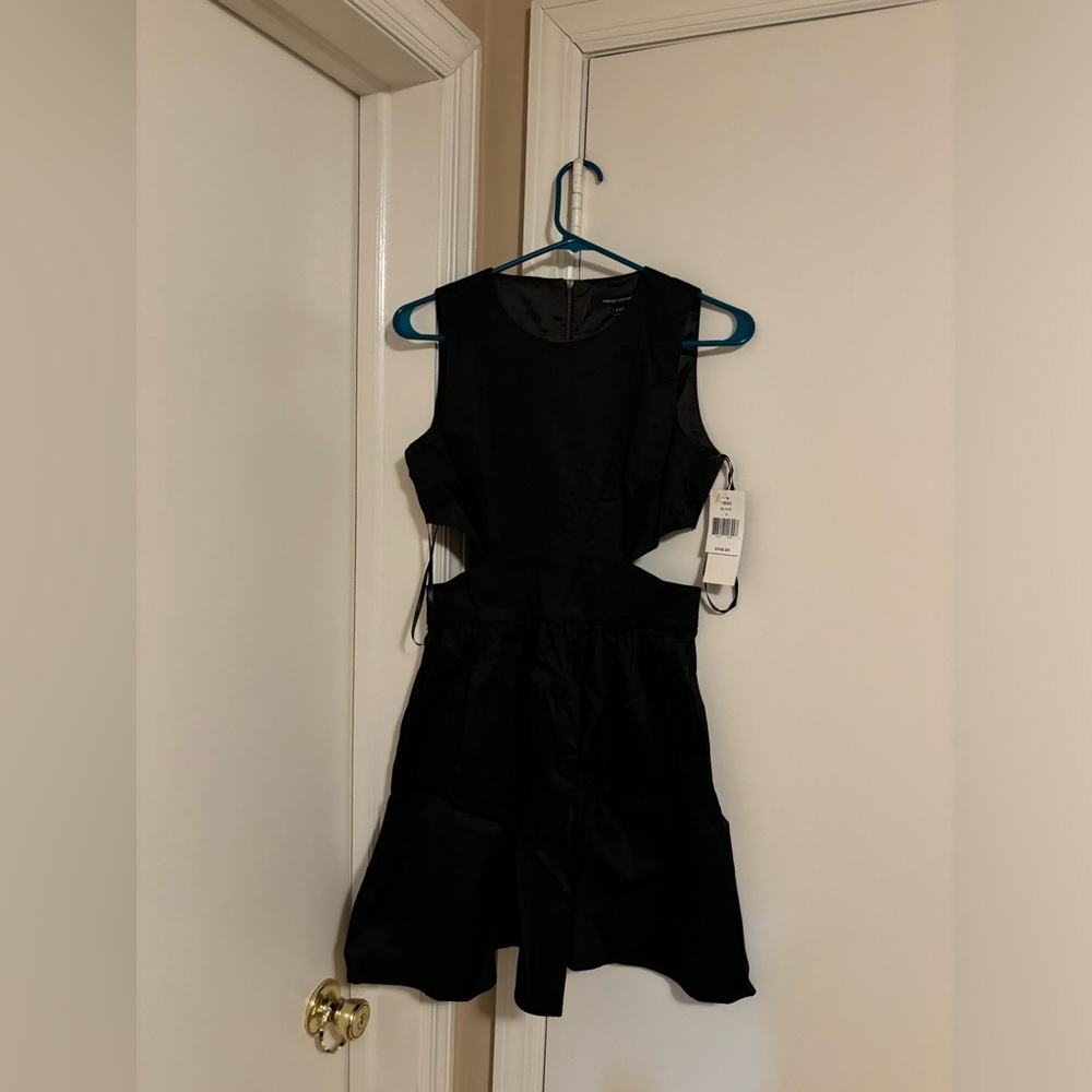 NWT black cutout mini dress